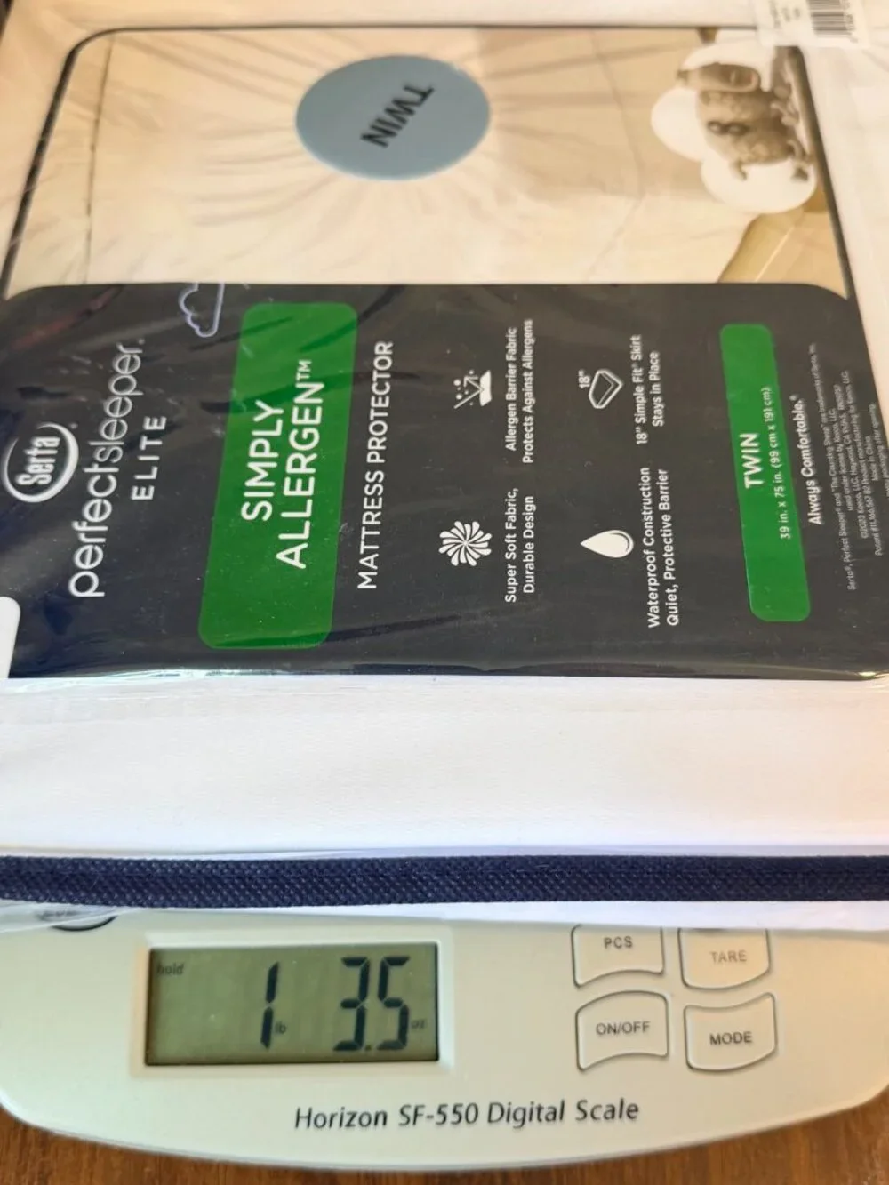 Serta Twin Mattress Protector Allergen Barrier